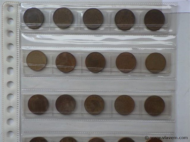 Lot britse munten one pence - afbeelding 2 van  5