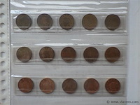 Lot britse munten one pence - afbeelding 3 van  5