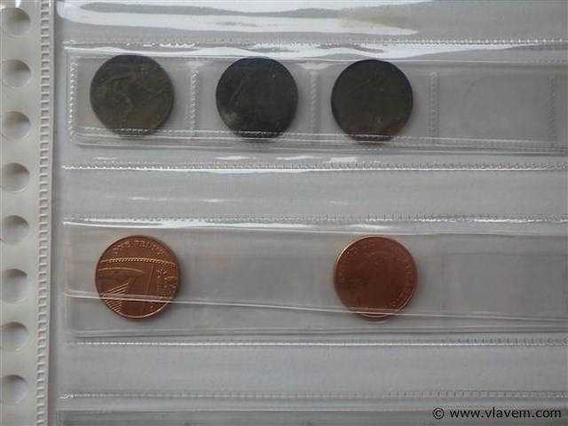 Lot britse munten one pence - afbeelding 5 van  5