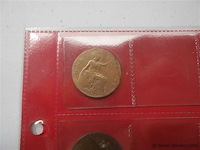 Lot britse munten penny's - afbeelding 3 van  4