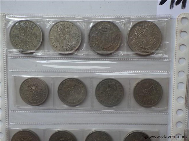 Lot britse munten shilling en 10 pence - afbeelding 2 van  4