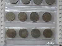 Lot britse munten shilling en 10 pence - afbeelding 3 van  4