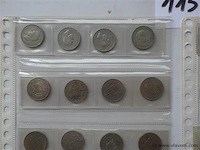Lot britse munten shilling en 5 pence - afbeelding 2 van  4