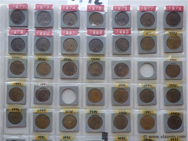 Lot britse munten - afbeelding 2 van  3