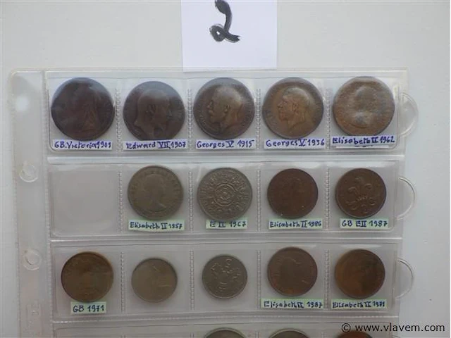 Lot britse munten - afbeelding 2 van  4
