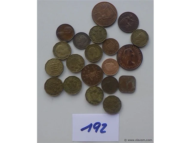 Lot britse munten - afbeelding 1 van  4