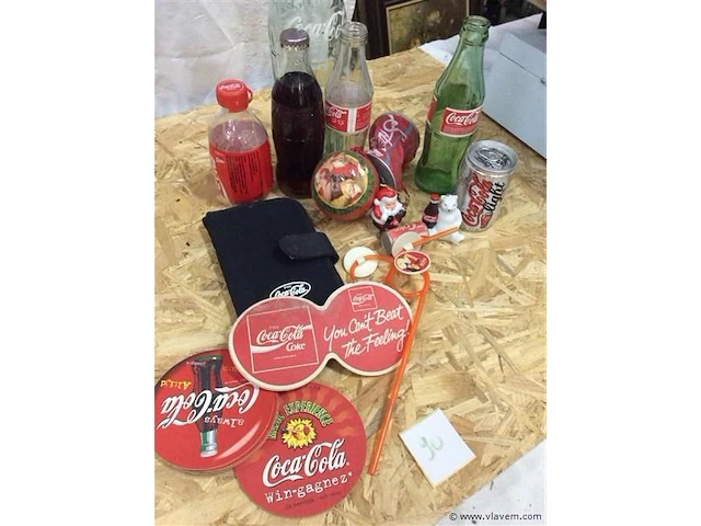 Lot coca cola items - afbeelding 1 van  3