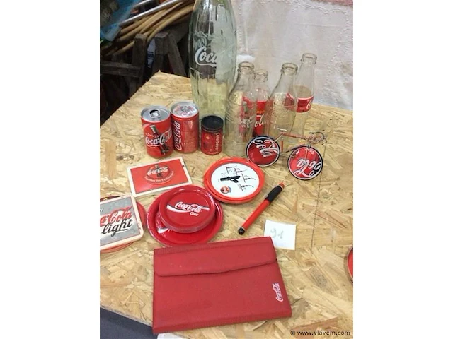 Lot coca cola items - afbeelding 1 van  3