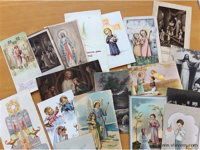 Lot communieprenten j' 40-60. - afbeelding 2 van  4