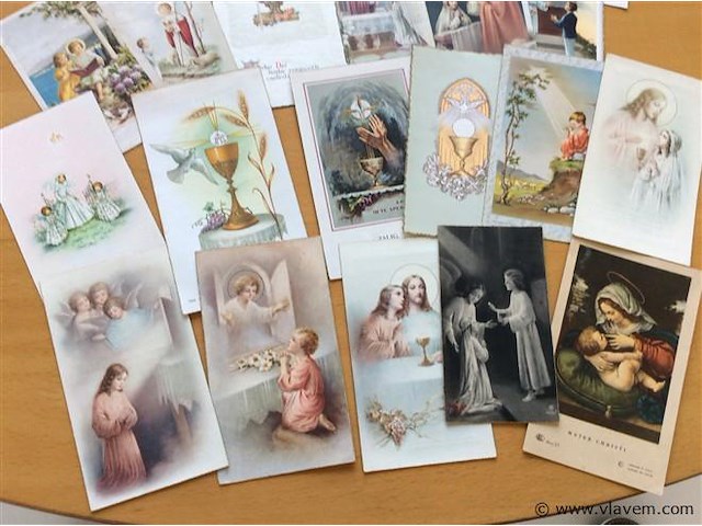 Lot communieprenten j' 40-60. - afbeelding 4 van  4