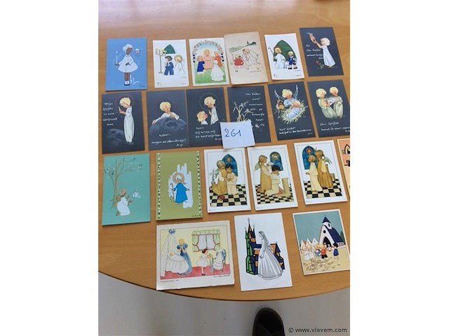 Lot communieprenten j' 50-60. - afbeelding 1 van  4