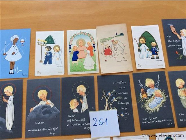 Lot communieprenten j' 50-60. - afbeelding 2 van  4