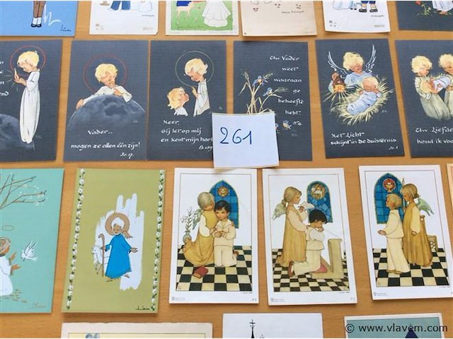 Lot communieprenten j' 50-60. - afbeelding 3 van  4