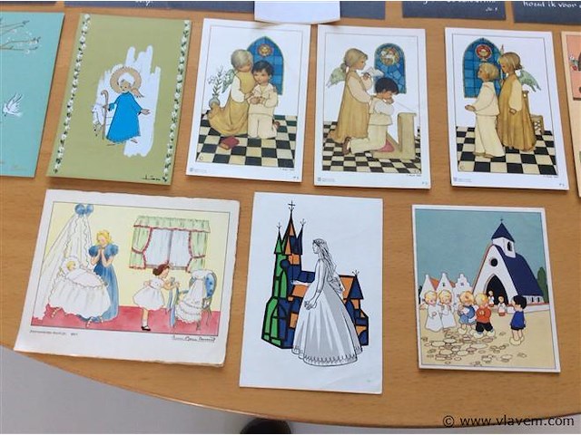 Lot communieprenten j' 50-60. - afbeelding 4 van  4