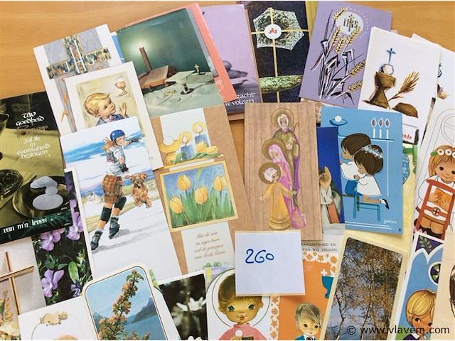 Lot communieprenten j' 70. - afbeelding 2 van  4