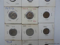 Lot diverse amerikaanse munten in kartonhouders - afbeelding 3 van  4