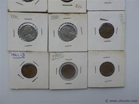 Lot diverse amerikaanse munten in kartonhouders - afbeelding 4 van  4