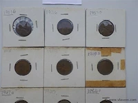 Lot diverse amerikaanse munten in kartonhouders - afbeelding 2 van  4