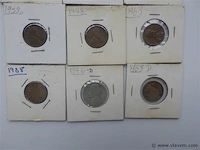 Lot diverse amerikaanse munten in kartonhouders - afbeelding 4 van  4