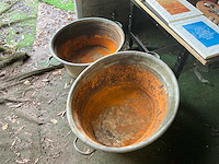 Lot diverse antieken items kast - afbeelding 3 van  26