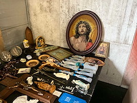 Lot diverse antieken items kast - afbeelding 11 van  26