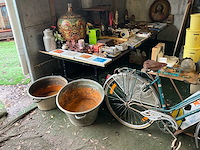 Lot diverse antieken items kast - afbeelding 23 van  26