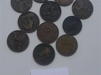 Lot diverse britse penny's
