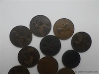 Lot diverse britse penny's - afbeelding 2 van  3