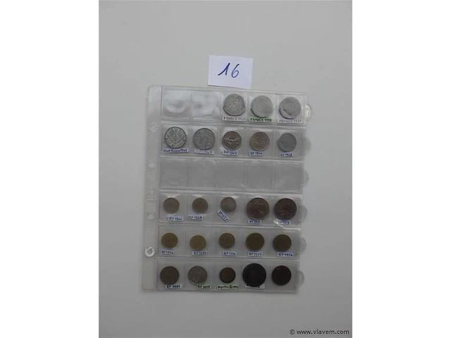 Lot diverse franse munten - afbeelding 2 van  4
