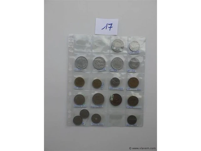 Lot diverse franse munten - afbeelding 2 van  4