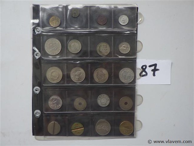 Lot diverse munten en penningen - afbeelding 1 van  3