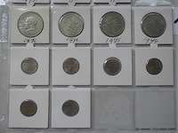 Lot diverse munten in kartonhouders - afbeelding 3 van  4