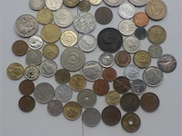 Lot diverse munten met amerikaanse penning (zilver?) - afbeelding 1 van  6