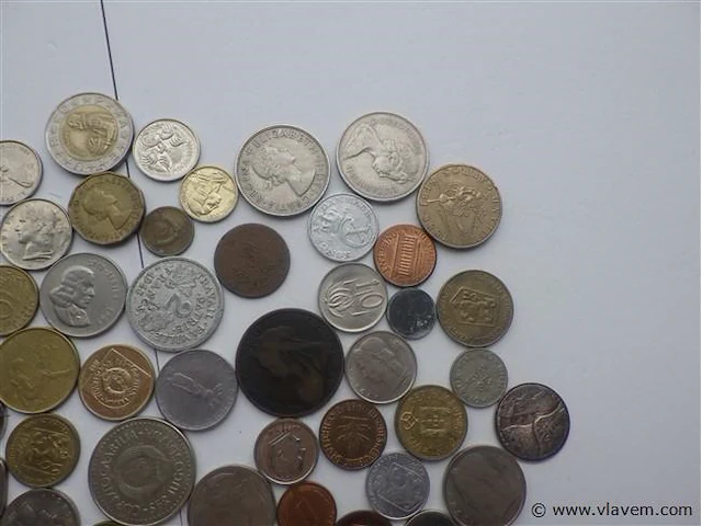 Lot diverse munten met amerikaanse penning (zilver?) - afbeelding 6 van  6