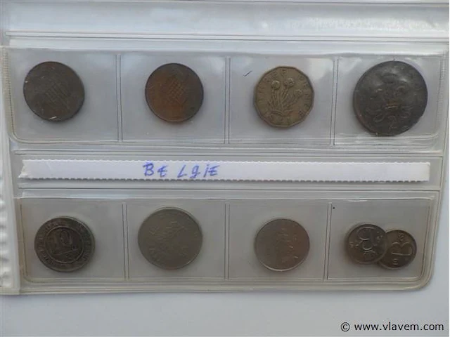 Lot diverse munten waaronder belgië - afbeelding 3 van  3