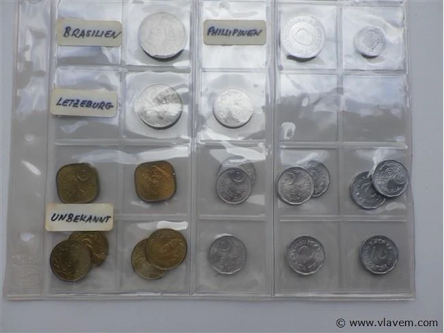 Lot diverse munten waaronder philipijnen, belgië, … - afbeelding 3 van  3