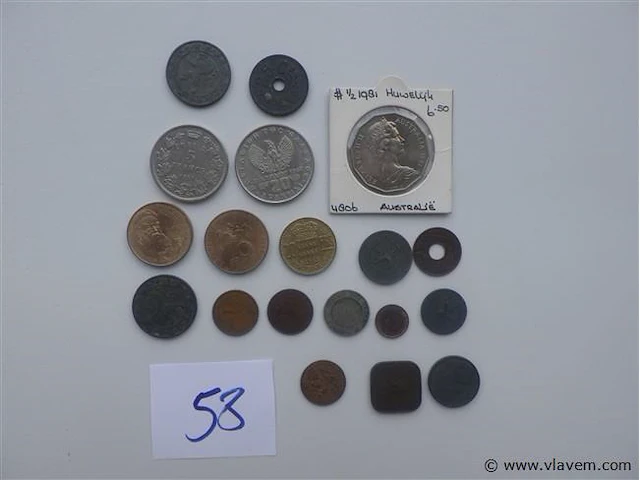 Lot diverse munten - afbeelding 1 van  4