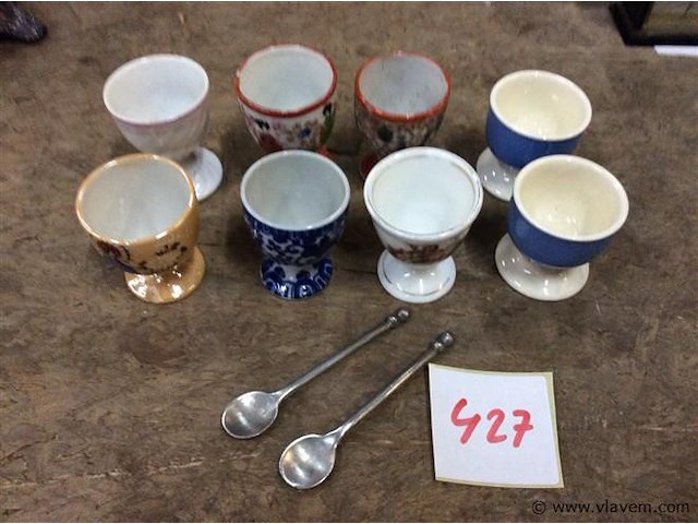 Lot eierdopjes - afbeelding 1 van  3