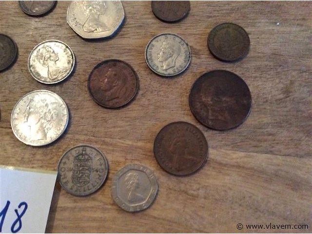 Lot engelse munten - afbeelding 2 van  3