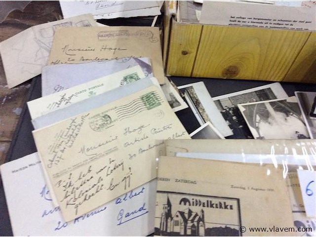 Lot foto's papierwaren kunstsch. o.hoge - afbeelding 3 van  4