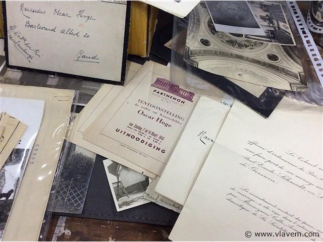 Lot foto's papierwaren kunstsch. o.hoge - afbeelding 4 van  4