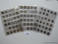 Lot franse munten (3 vellen)