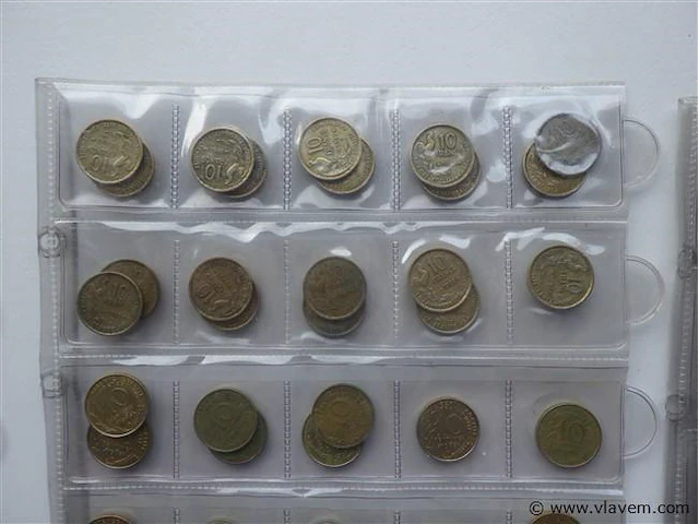 Lot franse munten (3 vellen) - afbeelding 6 van  10