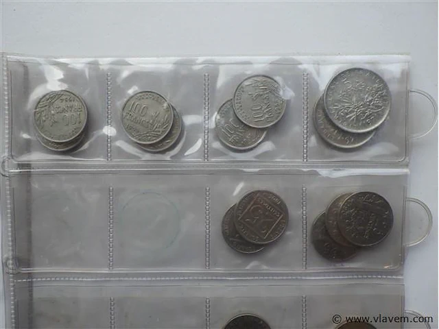 Lot franse munten (3 vellen) - afbeelding 9 van  10