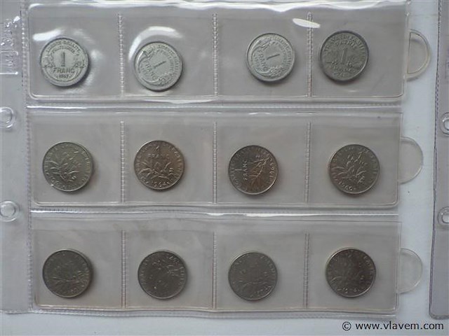 Lot franse munten divers - afbeelding 3 van  5
