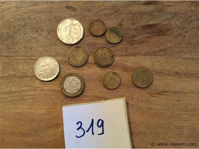 Lot franse munten - afbeelding 1 van  3