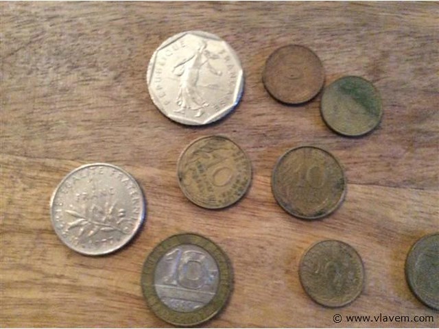 Lot franse munten - afbeelding 2 van  3