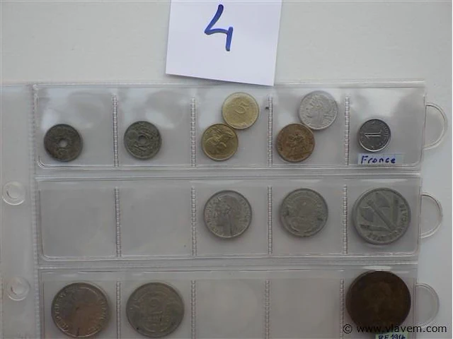 Lot franse munten - afbeelding 2 van  3