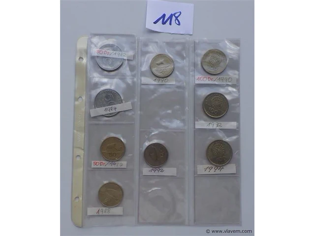 Lot griekse munten - afbeelding 1 van  2