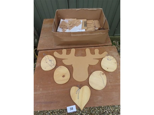 Lot houten vormen - afbeelding 1 van  3